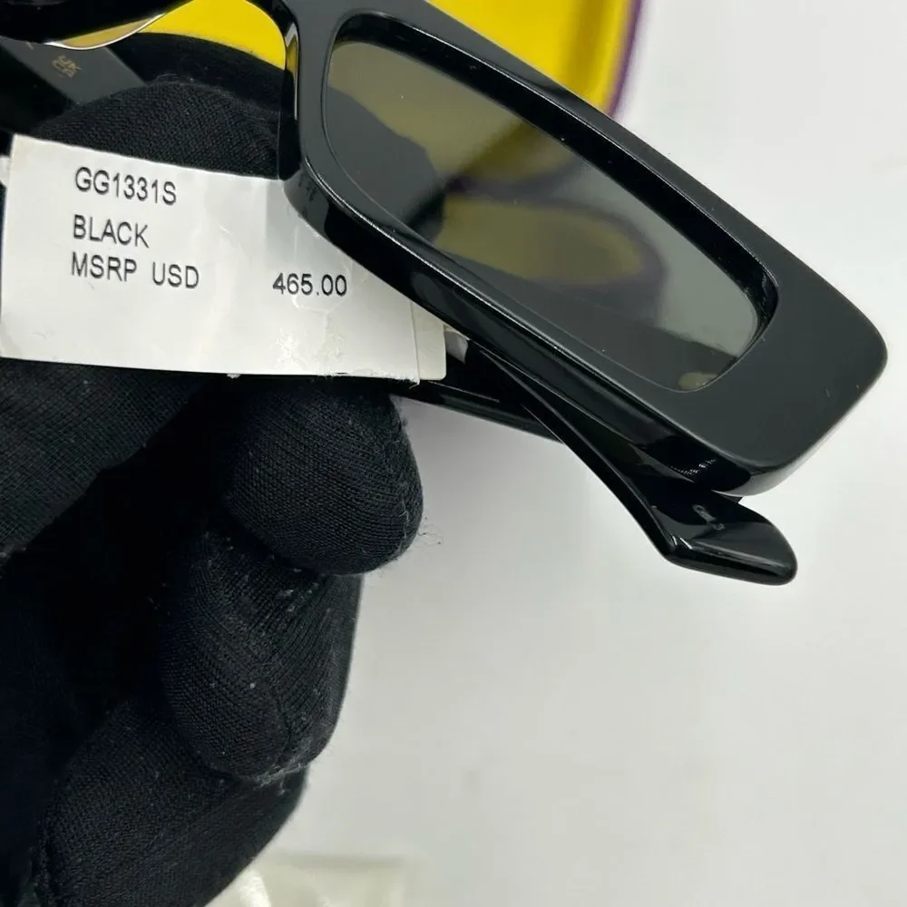 Men's Gucci acetate square sunglasses made in Italy